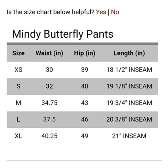 Matilda Jane Mindy Butterfly Cropped Pants Size S - Picture 8 of 8